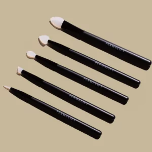 Set of five Permalift silicone brushes in various shapes for optimal brow and lash treatments, ideal for creating silky brows and precise product application