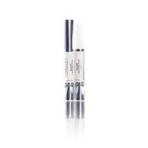 Two Permalift Brow Lift Lamination Lotion pens, one capped and one uncapped, designed as the first step in the brow lamination process to break down disulfide bonds in brow hairs