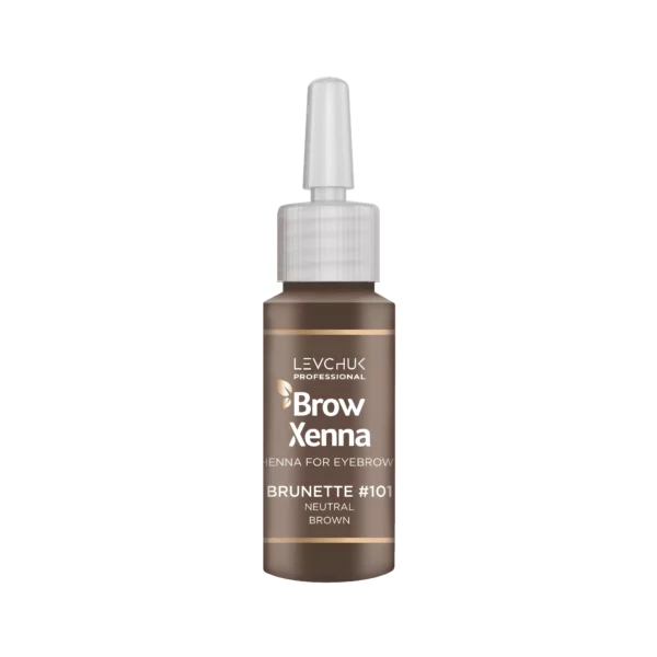 BrowXenna Henna for eyebrows in shade #101 Neutral Brown, designed for natural-looking, long-lasting eyebrow color