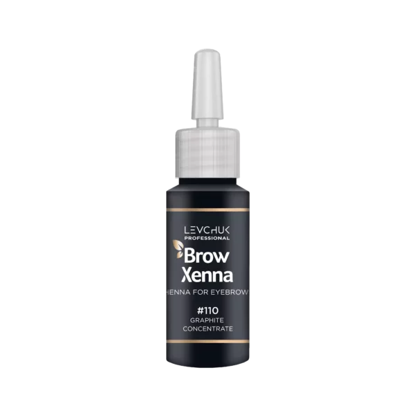 BrowXenna Henna for Eyebrows in Graphite #110, a concentrate for deep, dark eyebrow tinting