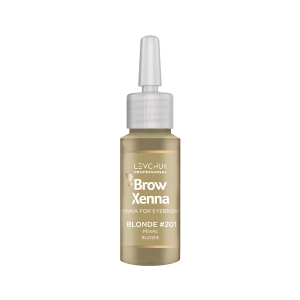 BrowXenna Henna for Eyebrows in Pearl Blonde #201, a light blonde shade for subtle, soft eyebrow tinting