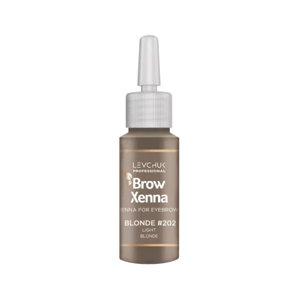 BrowXenna Henna for Eyebrows in Light Blonde #202, a warm blonde shade for natural-looking eyebrows