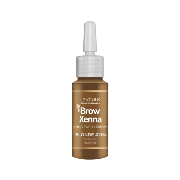 BrowXenna Henna for Eyebrows in Golden Blonde #204, a warm golden shade for enhancing light eyebrows