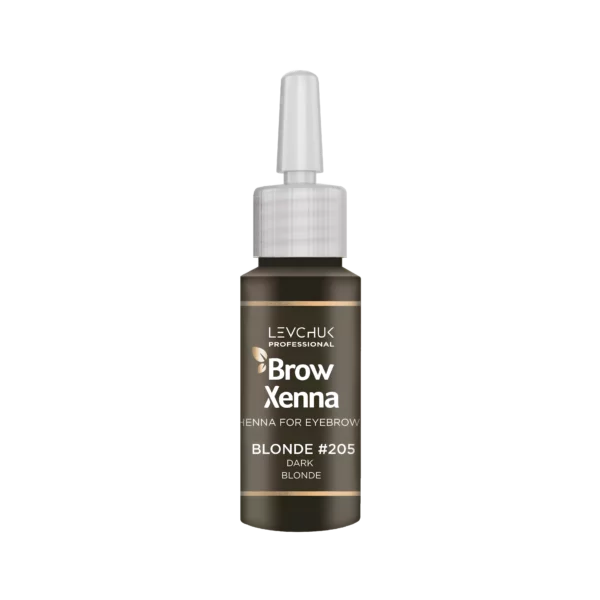 BrowXenna Henna for Eyebrows in Dark Blonde #205, a darker blonde for defined eyebrow tinting