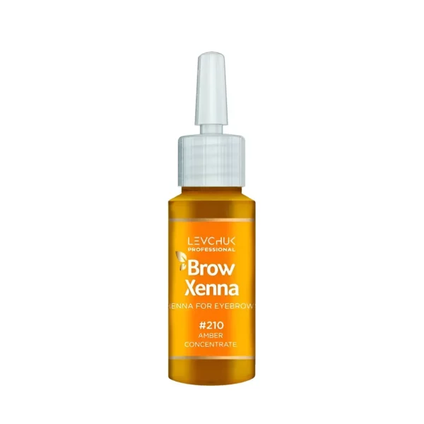 BrowXenna Henna for Eyebrows in Amber #210, an intense amber concentrate for warm undertones