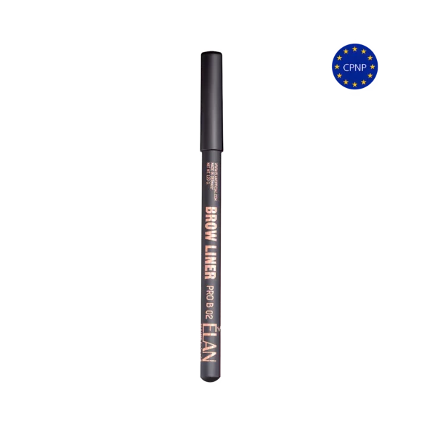ÉLAN Powder Brow Liner Pro pencil in dark brown shade B02, designed for defined, bold, and natural-looking brows