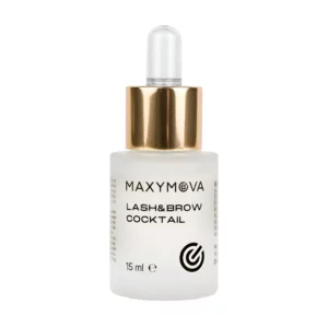 Maxymova Lash & Brow Cocktail serum, a nourishing lamination treatment with biotin and keratin for lash and brow health