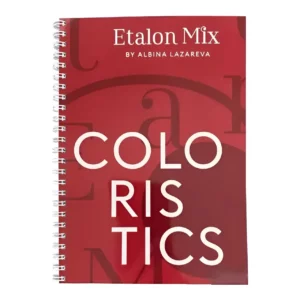 Etalon Mix Coloristics book by Albina Lazareva, a professional guide on color theory and pigment selection for permanent makeup artists