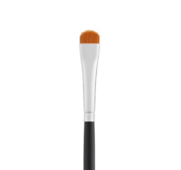 NYSE oval brush featuring a soft, rounded bristle design for smooth pigment application in permanent makeup and brow styling