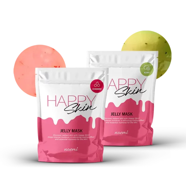 Noemi Happy Skin Jelly Mask in Cherry and Kiwi, a hydrating and cooling skincare mask that enhances moisture, soothes skin, and provides essential nutrients for a radiant glow