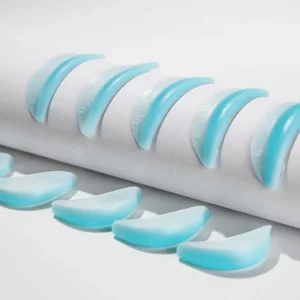 Mia Pro Lashes Lash Lift Flex Shields set of 5 sizes, featuring premium soft blue silicone shields for customizable and professional lash lifting