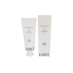 Early Balm Pro Eyelash Premium Fixer 15ml in a white tube with matching box, designed for professional lash lifting treatments with strong fixation