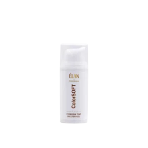 ELAN x POGREBNAIA ColorSoft Eyebrow Tint Diluter Gel pump bottle for softening brow tint shades and adjusting color intensity.