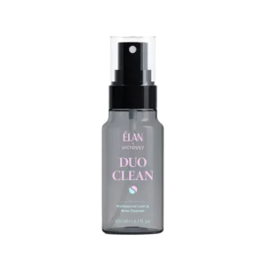 ELAN x VICTOVEY DUO CLEAN Professional Lash & Brow Cleanser 120 ml spray bottle for cleansing brows and lashes before treatments.