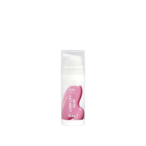 ELAN x LIUBUNIA Lash Lift Glue Flex 10 ml pump bottle for fixing lashes onto shields during professional lash lift treatments.