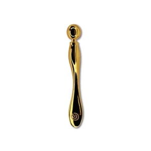 Maxymova Golden Touch Applicator with sleek gold finish, professional beauty tool for precise product application during lash and brow treatments.