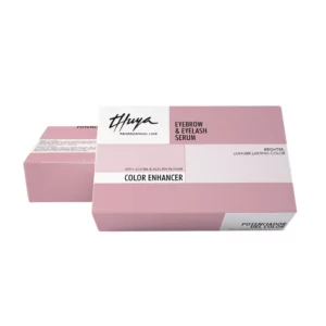 Thuya Eyebrow & Eyelash Serum Color Enhancer box with jojoba and mullein flower for brighter, longer-lasting brow and lash color.
