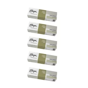 Thuya Eyebrow & Eyelash Serum Growth Enhancer retail pack display with five castor oil serum boxes for brow and lash care.