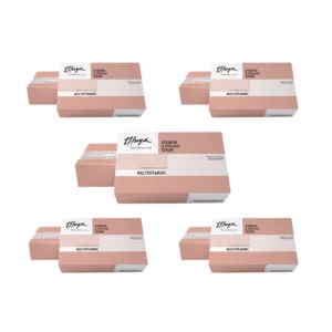 Thuya Eyebrow & Eyelash Serum Multivitamins retail pack with peach boxes, enriched with vitamins A, C, E and F for brows and lashes.